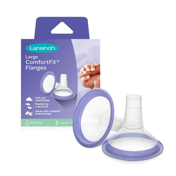 Lansinoh Comfort Fit Breast Pump Flanges - 30.5mm - 2ct