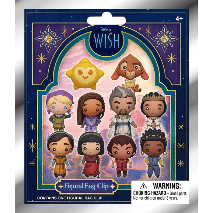 2023 Disney WISH Movie ONE BLIND MYSTERY Figural BAG CLIP ON NEW SEALED