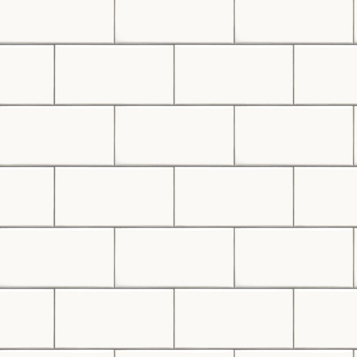 Subway Tile Peel & Stick Wallpaper White - Threshold