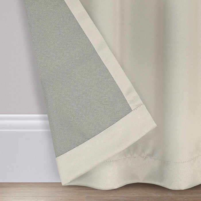 54"x84" Solid Thermapanel Room Darkening Curtain Panel Beige - Eclipse
