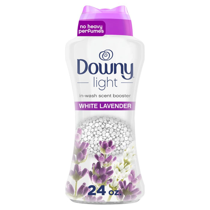Downy Light Laundry Scent Booster Beads for Washer with No Heavy Perfumes - White Lavender - 24oz