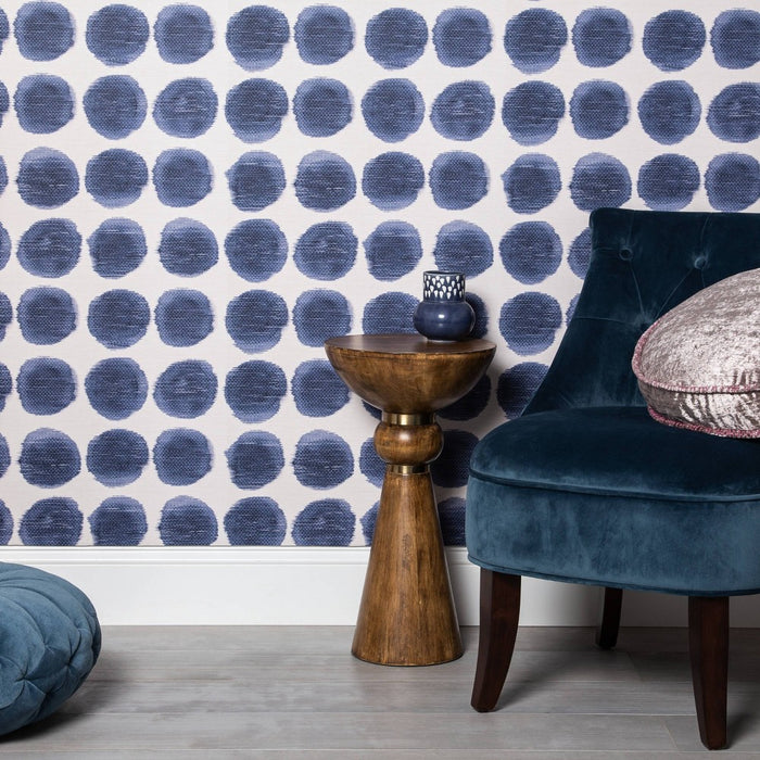 Textile Dot Peel & Stick Wallpaper Blue - Opalhouse