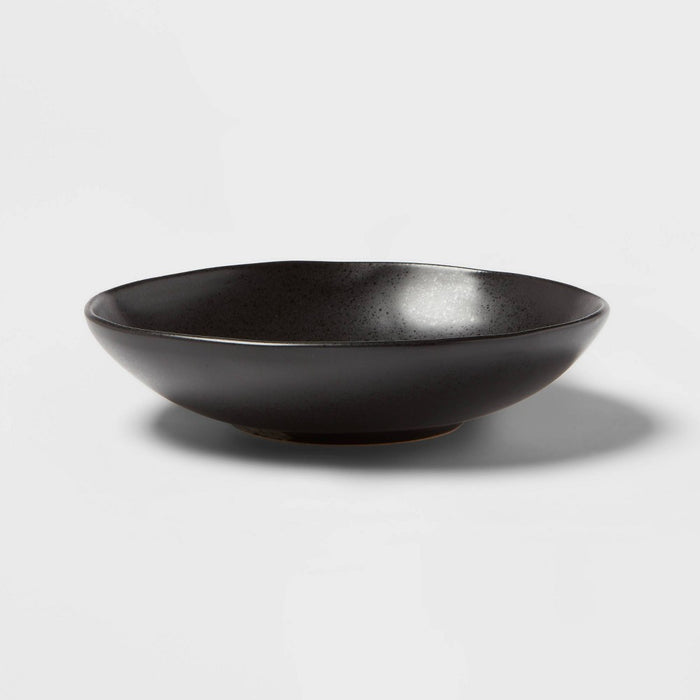 38oz Earthenware Houlton Dinner Bowl Dinner Black - Threshold