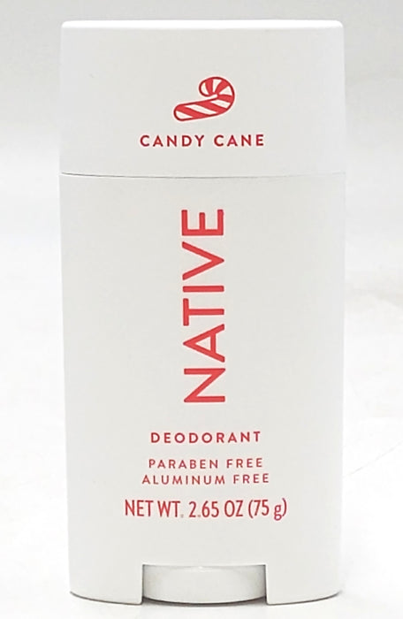 Native Deodorant - Limited Edition Holiday - Candy Cane - Aluminum Free - 2.65 oz
