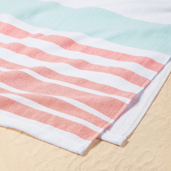 Warm Striped Sand Resist Beach Towel - Sun Squad