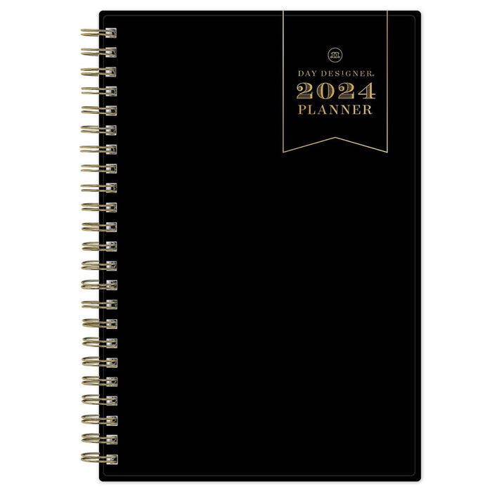 Day Designer 2024 Planner 5"x8" Weekly/Monthly Black