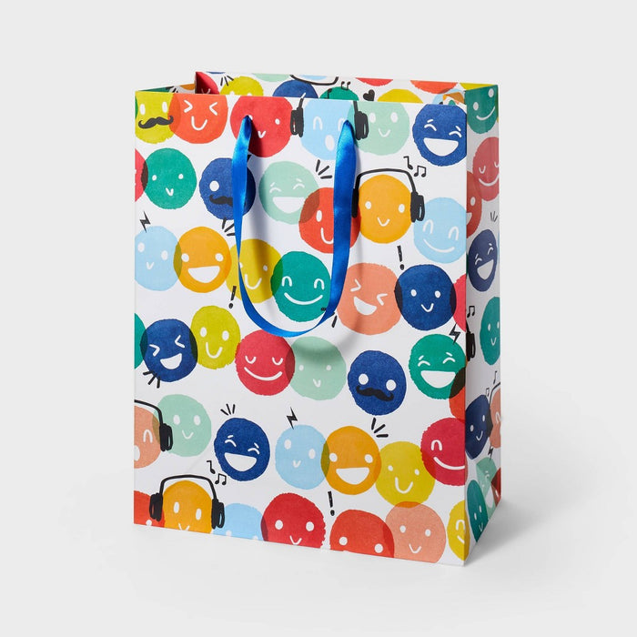 Happy Dots Medium Birthday Gift Bag - Spritz