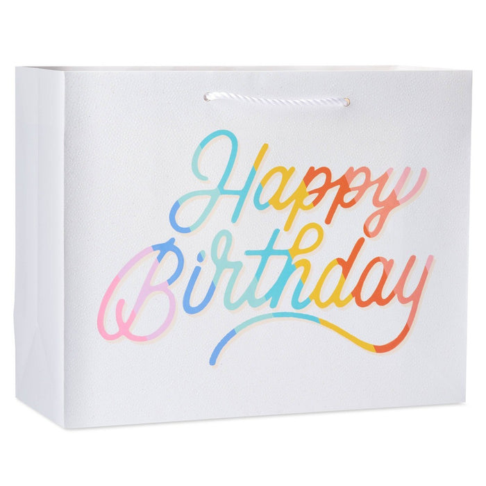 Small "Happy Birthday" Bag White - Spritz
