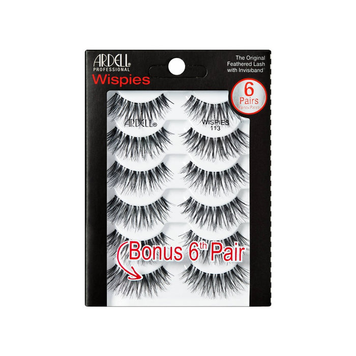 Ardell Wispies 113 False Eyelashes - 6 pair