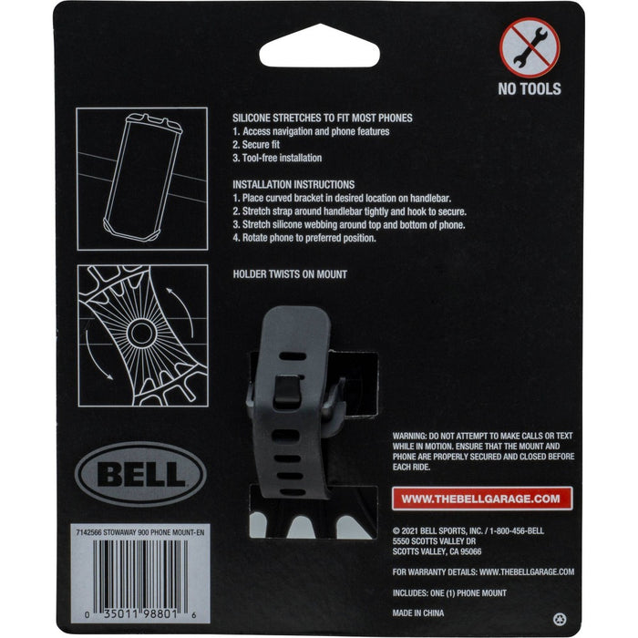 Bell Stowaway 900 Cell Phone Mount - Black