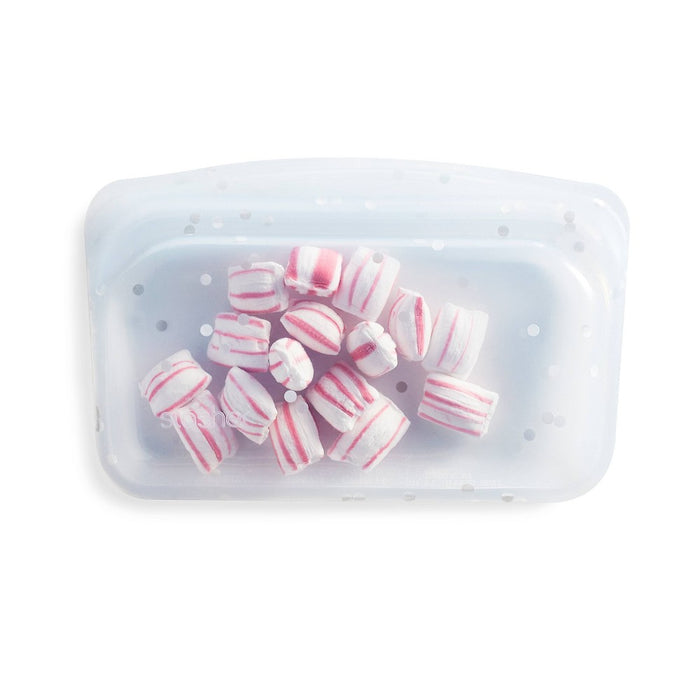stasher Holiday Dots Reusable Food Storage Bag - Snack