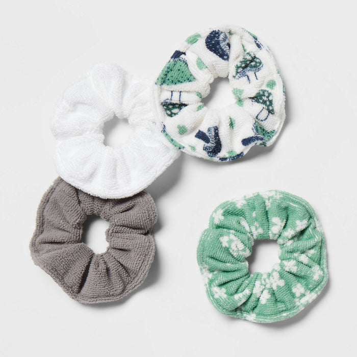 4pk Microfiber Hair Drying Towel Twisters Green - Room Essentials