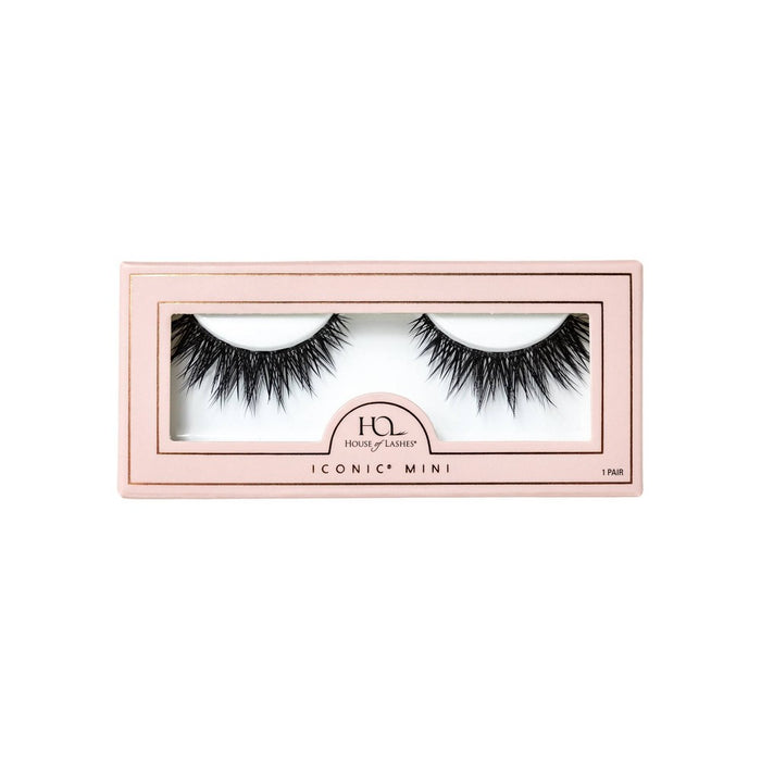 House of Lashes Iconic Mini Full Volume 100% Cruelty-Free Faux Mink Fibers False Eyelashes - 1pr