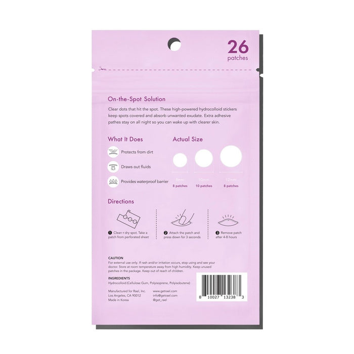 Rael Beauty Miracle Pimple Patch Overnight Spot Cover for Acne - 26ct