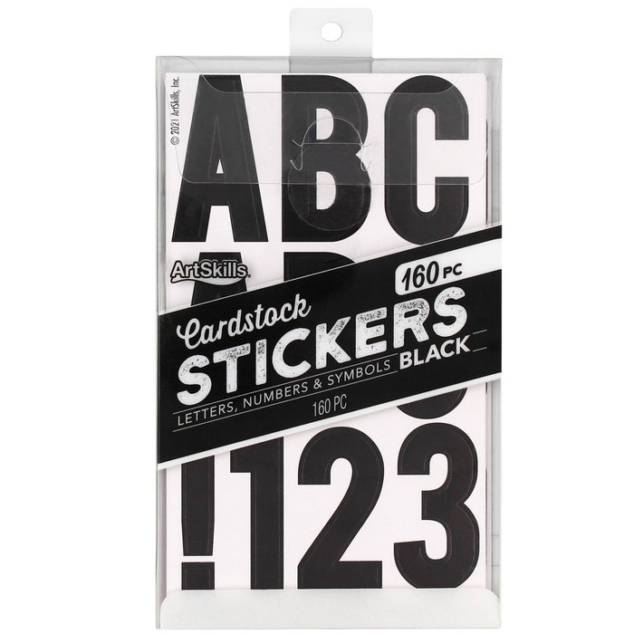 Card Stock Letters Black - ArtSkills