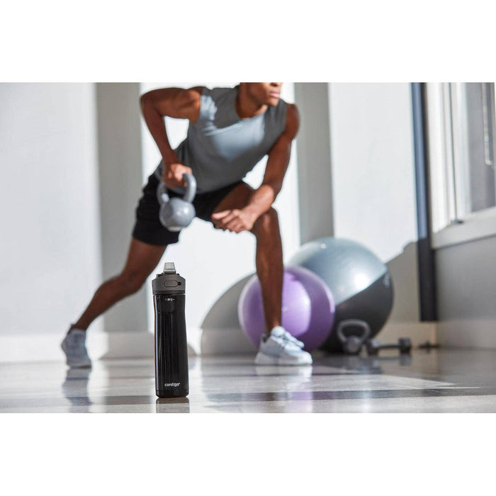 Contigo 24oz Ashland Chill Stainless Steel Water Bottle Licorice