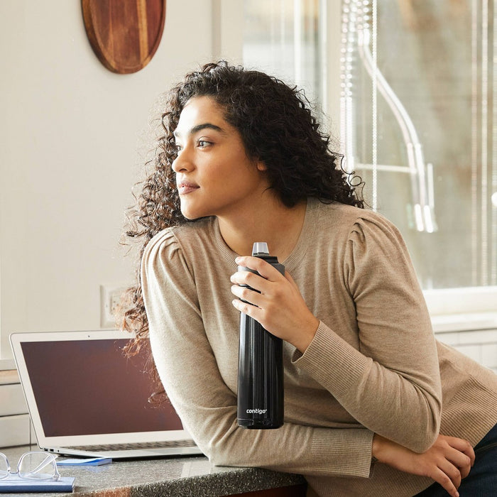 Contigo 24oz Ashland Chill Stainless Steel Water Bottle Licorice