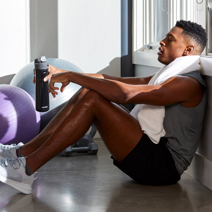 Contigo 24oz Ashland Chill Stainless Steel Water Bottle Licorice