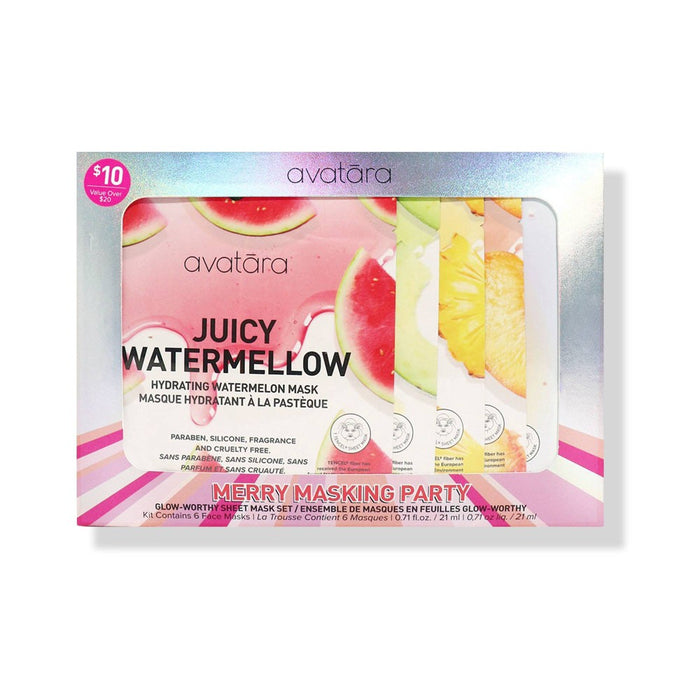 Avatara Merry Masking Party Facial Treatment Gift Set - 4.26 fl oz/6pc