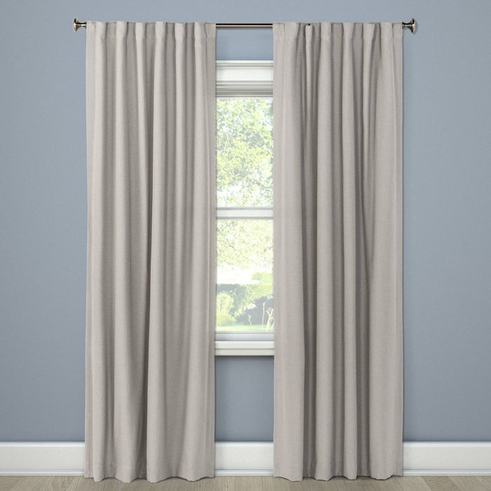 1pc 50"x108" Blackout Aruba Window Curtain Panel Gray - Threshold