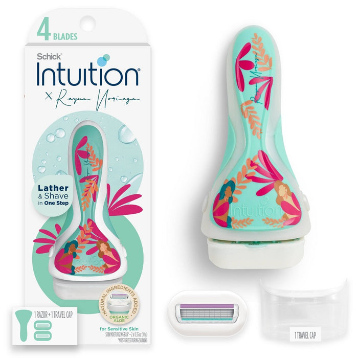 Schick Intuition Reyna Women's Razor - 1 Razor Handle and 2 Refills