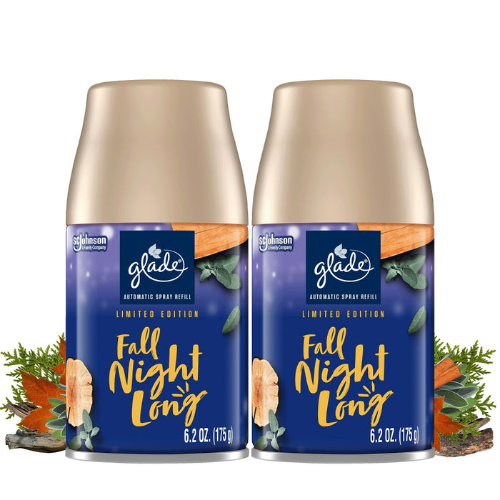 Glade Automatic Spray Air Freshener - Fall Night Long Refill - 12.4oz/2pk