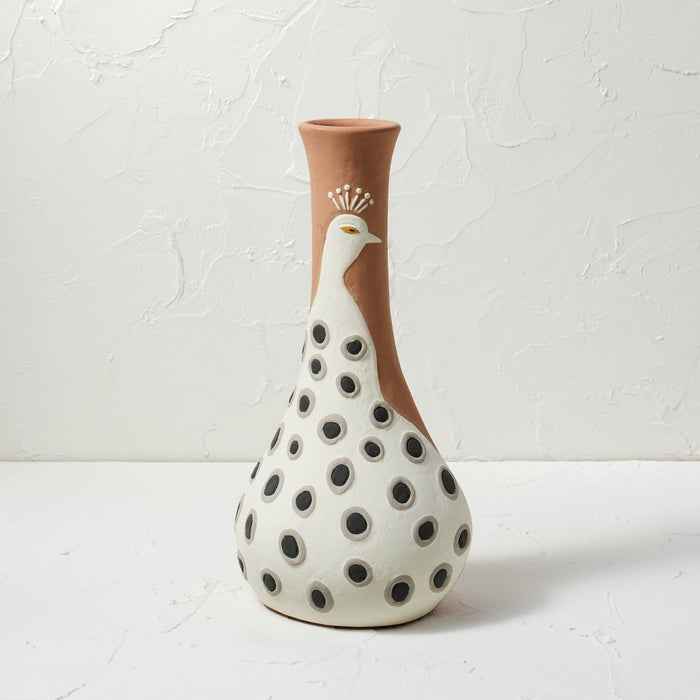 Peacock Vase Brown - Opalhouse designed with Jungalow