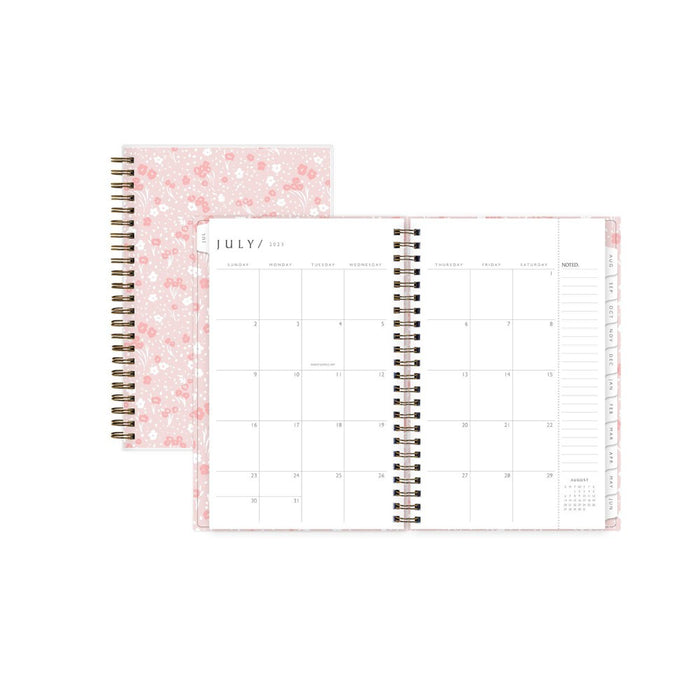 Blue Sky x One Tree Planted 2023-24 Academic Planner Clear Cover 5"x8" Weekly/Monthly Wirebound Maeve Pink