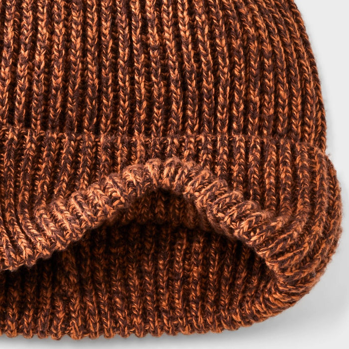 Men's Rib-Knit Value Beanie - Goodfellow & Co Brown