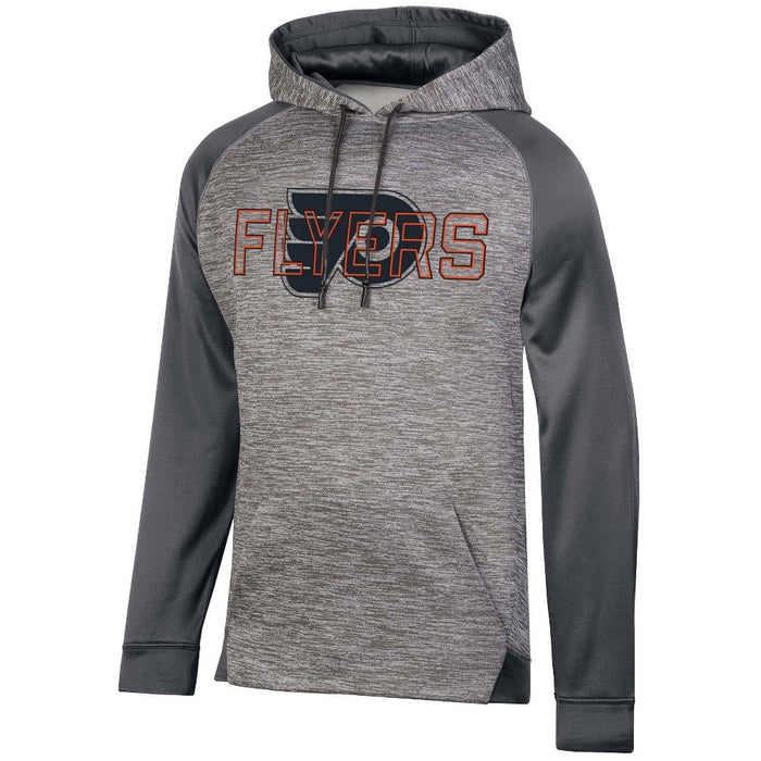NHL Philadelphia Flyers Men's Gray Performance Hooded Sweatshirt - M