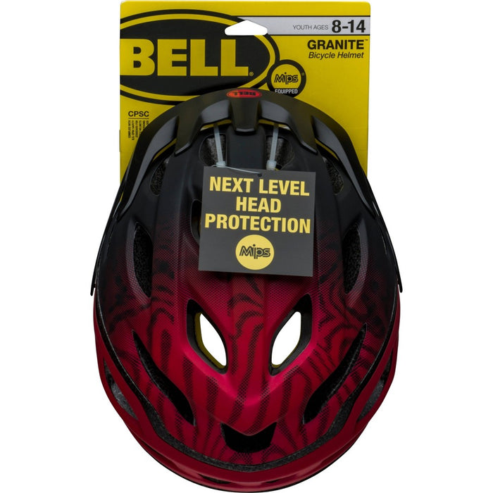 Bell Granite MIPS Youth Bike Helmet - Black/Red