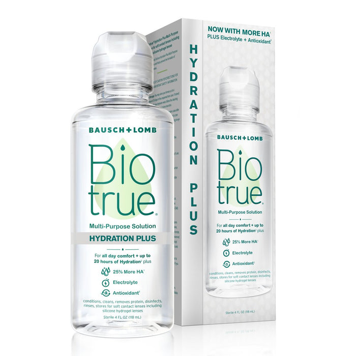 Biotrue Hydration Plus Contact Lens Solution - 4 fl oz