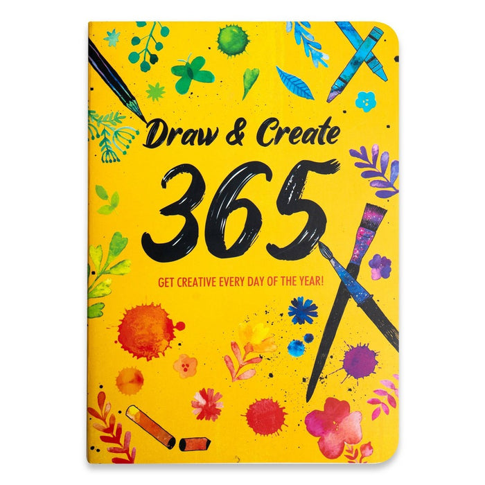 Piccadilly Draw + Create 365 Coloring Book 8.5"x 6"