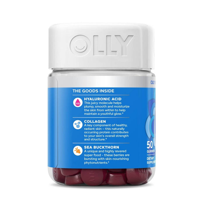 OLLY Glowing Skin Collagen Chewable Gummies - Berry - 50ct
