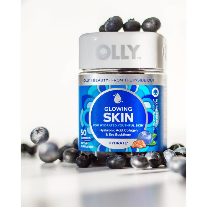 OLLY Glowing Skin Collagen Chewable Gummies - Berry - 50ct