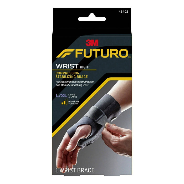FUTURO Compression Stabilizing Wrist Brace, Right Hand, L/XL