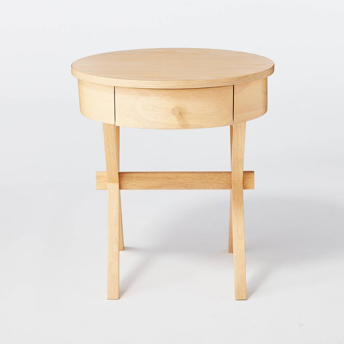 Wasatch Side Table with Drawer Light Natural (FA) - Threshold designed with Studio McGee (LOCAL PICKUP ONLY)