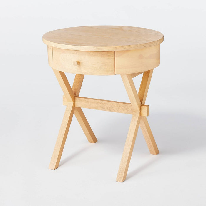 Wasatch Side Table with Drawer Light Natural (FA) - Threshold designed with Studio McGee (LOCAL PICKUP ONLY)