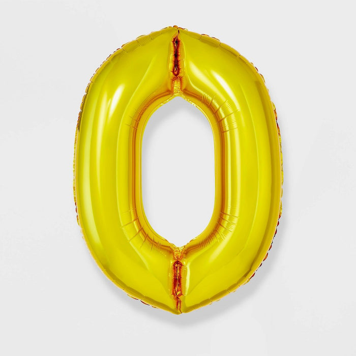 34" Number 0 Balloon - Spritz