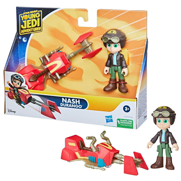 Star Wars Young Jedi Adventures Nash Durango and Speeder Bike Vehicle Set