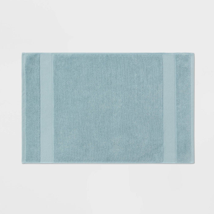 Performance Plus Towel Bath Mat Aqua - Threshold