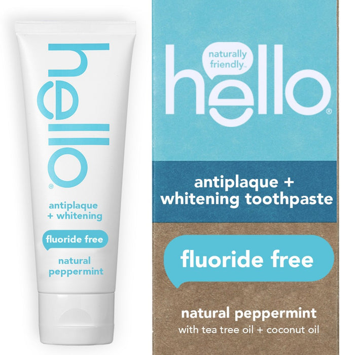 hello Antiplaque and Whitening Fluoride-Free Toothpaste - 4.7oz