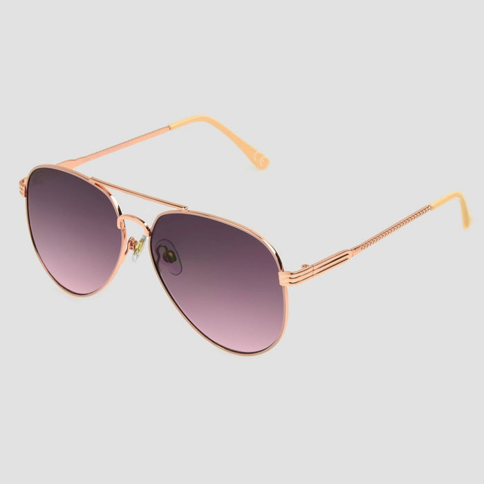 Women's Aviator Sunglasses - A New Day Rose Gold