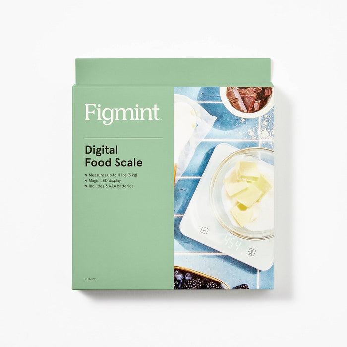11lb Digital Kitchen Food Scale White - Figmint