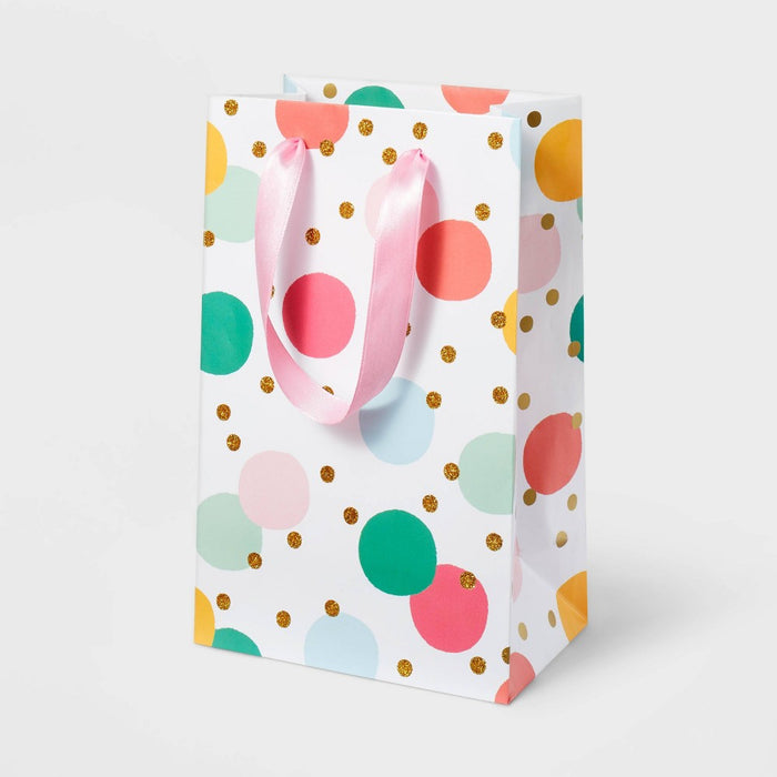 Glitter Dots Birthday X-Small Gift Bag - Spritz