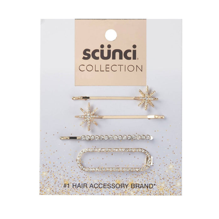 scunci Collection Embellished Bobby Pins - 4ct