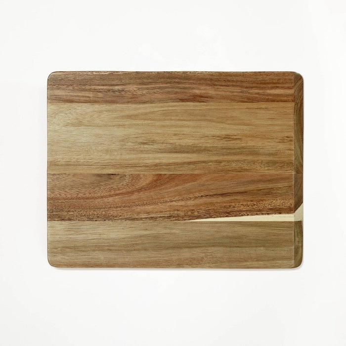 10"x13" Reversible Acacia Wood Cutting Board Natural - Figmint