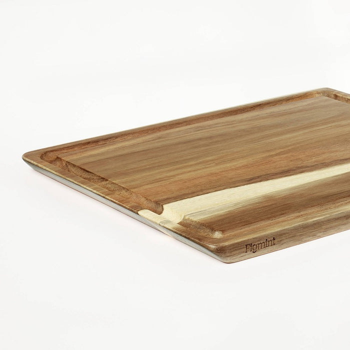 10"x13" Reversible Acacia Wood Cutting Board Natural - Figmint
