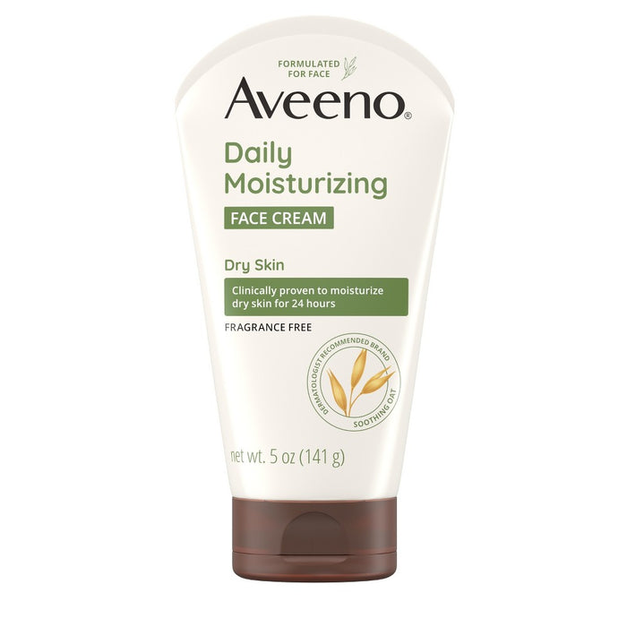 Aveeno Daily Moisturizing Prebiotic Oat Face Cream for Dry Skin - Fragrance Free - 5 oz