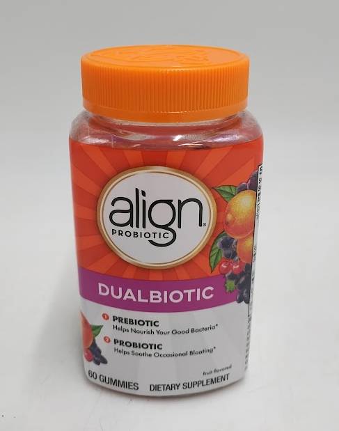 Align DualBiotic Prebiotic & Probiotic Daily Gummies - 60ct EXP 08/2026